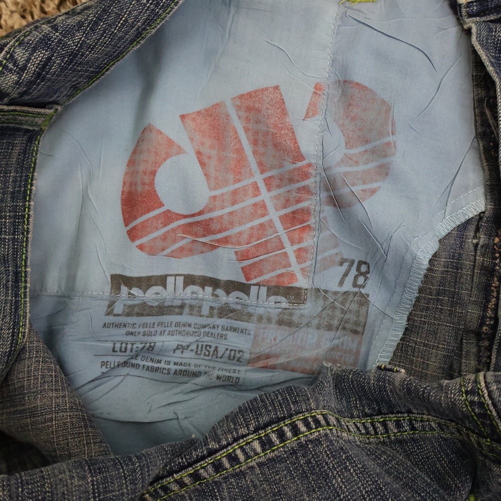 Vintage Y2K Pelle Pelle Baggy Denim‎ Blue Jeans Size 38x34 Waist 36" Inseam 33" - Picture 11 of 16